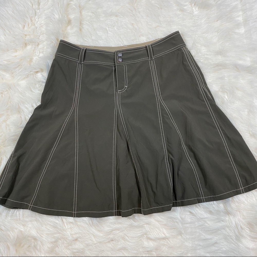 Athleta Whatever pleated fit and flare skort.